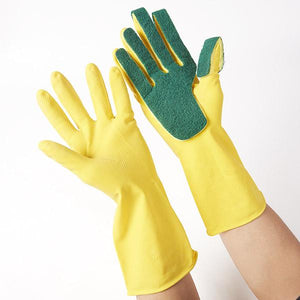 Lavado de vajilla Limpieza de guantes con estropajo (2pares)