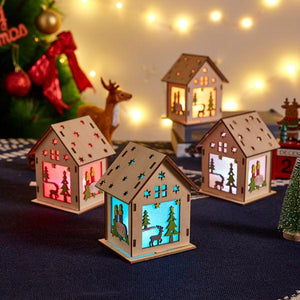 Luces de la casa de Navidad que cambian de color LED de DIY (4pc)