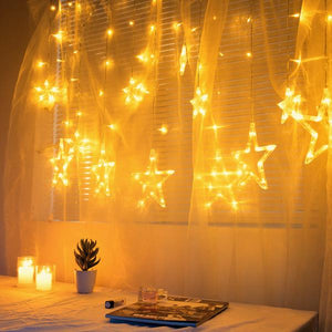 Luces de cortina estrellada LED