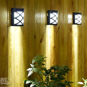 Luz de jardín LED de montaje en pared con energía solar